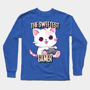 GamerKitty - The Sweetest Gamer Long Sleeve T-Shirt